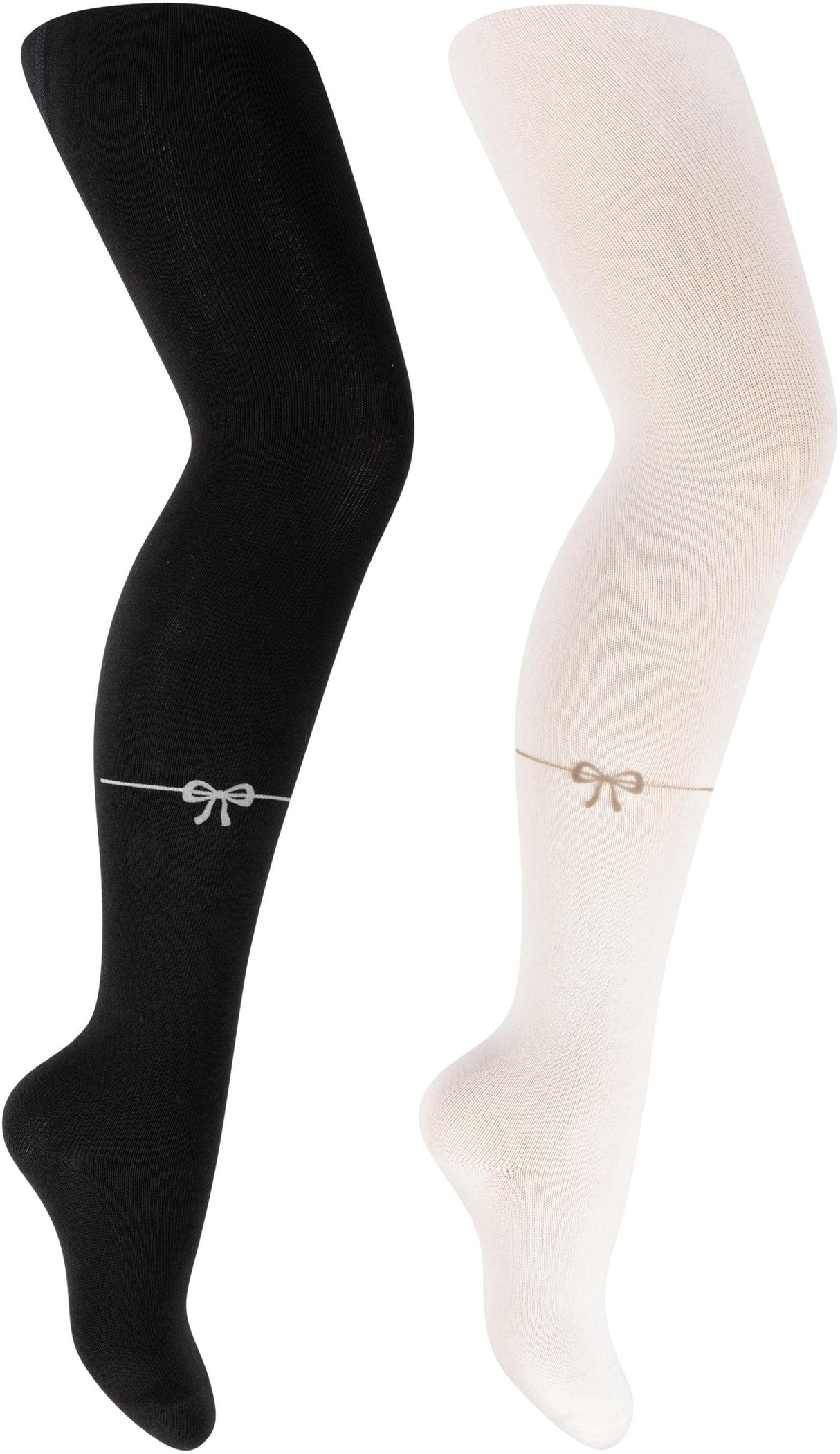 Zubii Girls Suede Bow Cotton Tights - 1107