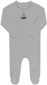 Ely's & Co Baby Boys Liberty Berry Velour Footie - AW26-0049