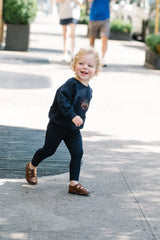 Analogie by Lil Legs Plaid Collection Boys Detail Sweatshirt - PDBS