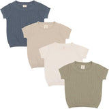 Analogie by Lil Legs Shabbos Knit Collection Boys Short Sleeve Sweater