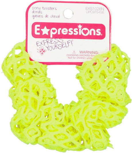 Expressions Neon Mesh Scrunchy - EXS1026