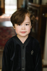 Lil Legs Loungewear Collection Boys Velour Shabbos Pajamas - LBSLS