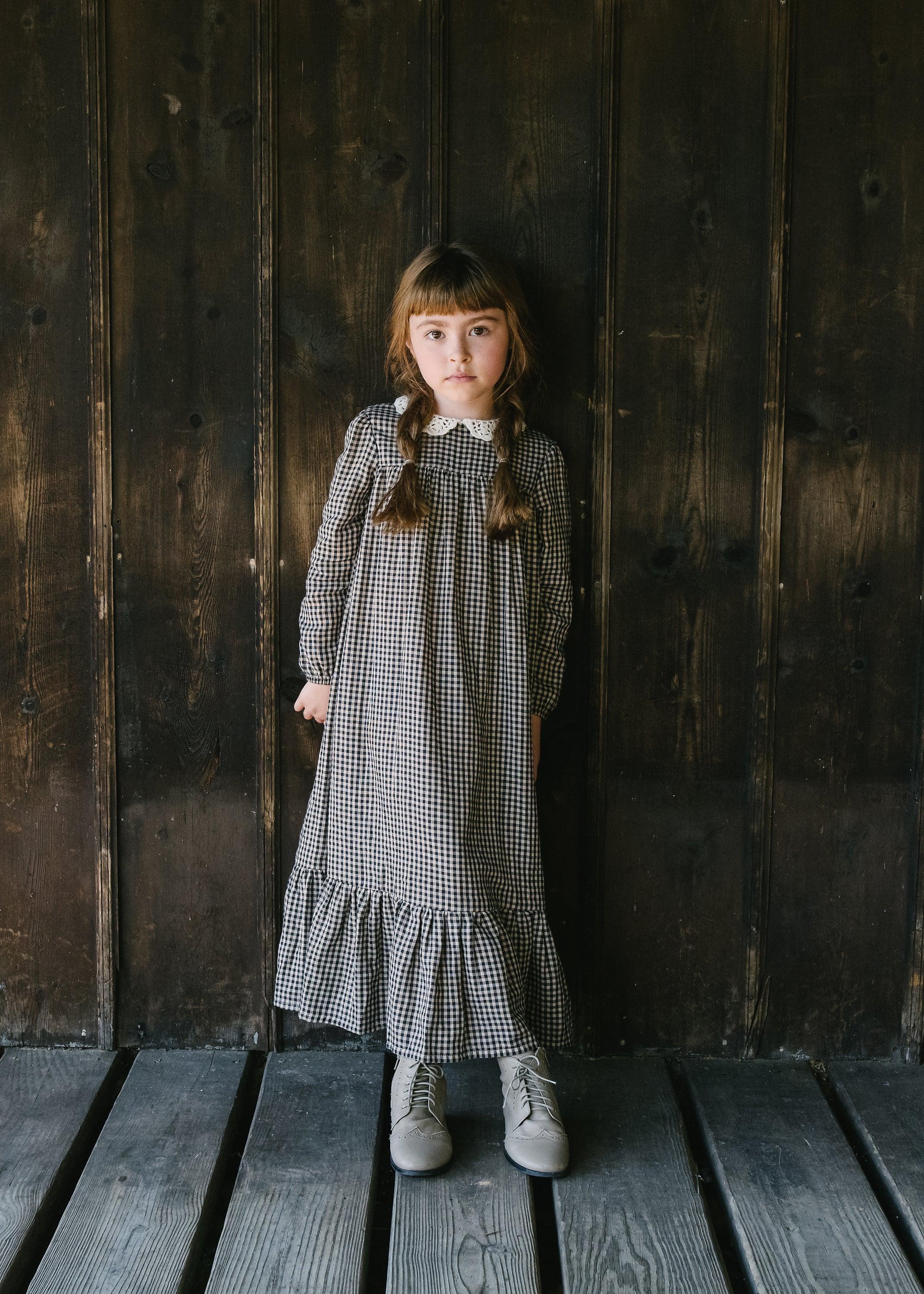 Lil Legs Folk Maxi - Gingham 16Y Lil Legs Folk Maxi - Gingham 16Y