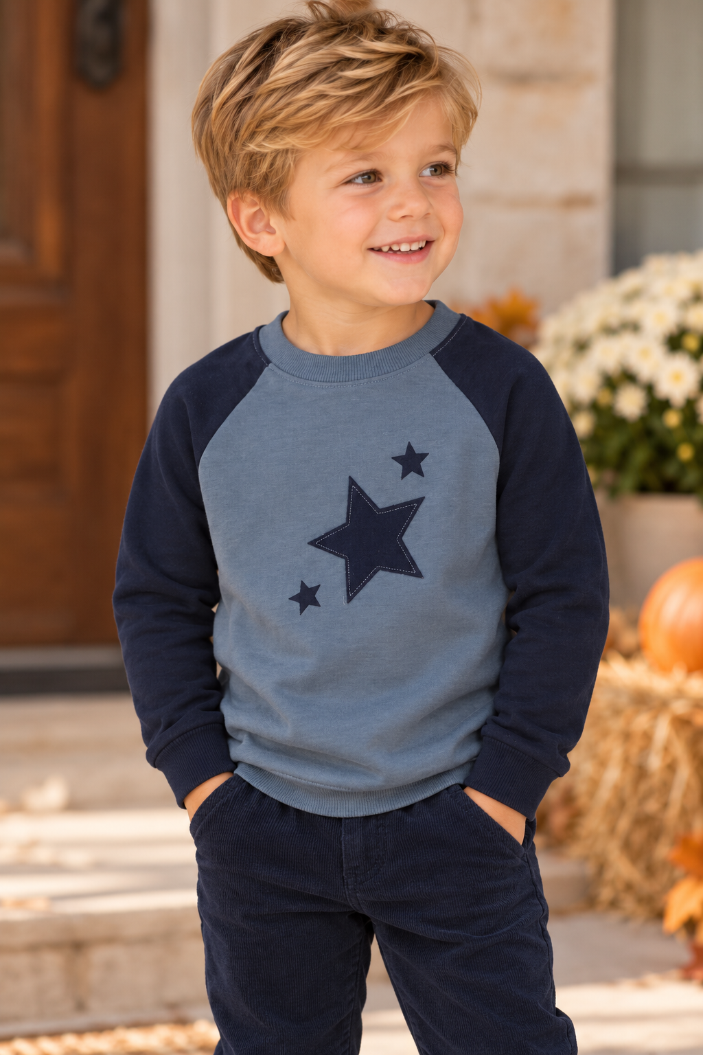 Ely's & Co Boys Girls Heart/Star Sweatshirt - AW26-0051-0053