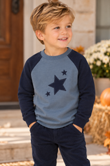 Ely's & Co Boys Girls Heart/Star Sweatshirt - AW26-0051-0053