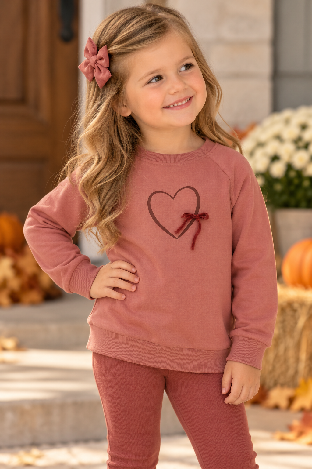 Ely's & Co Boys Girls Heart/Star Sweatshirt - AW26-0051-0053