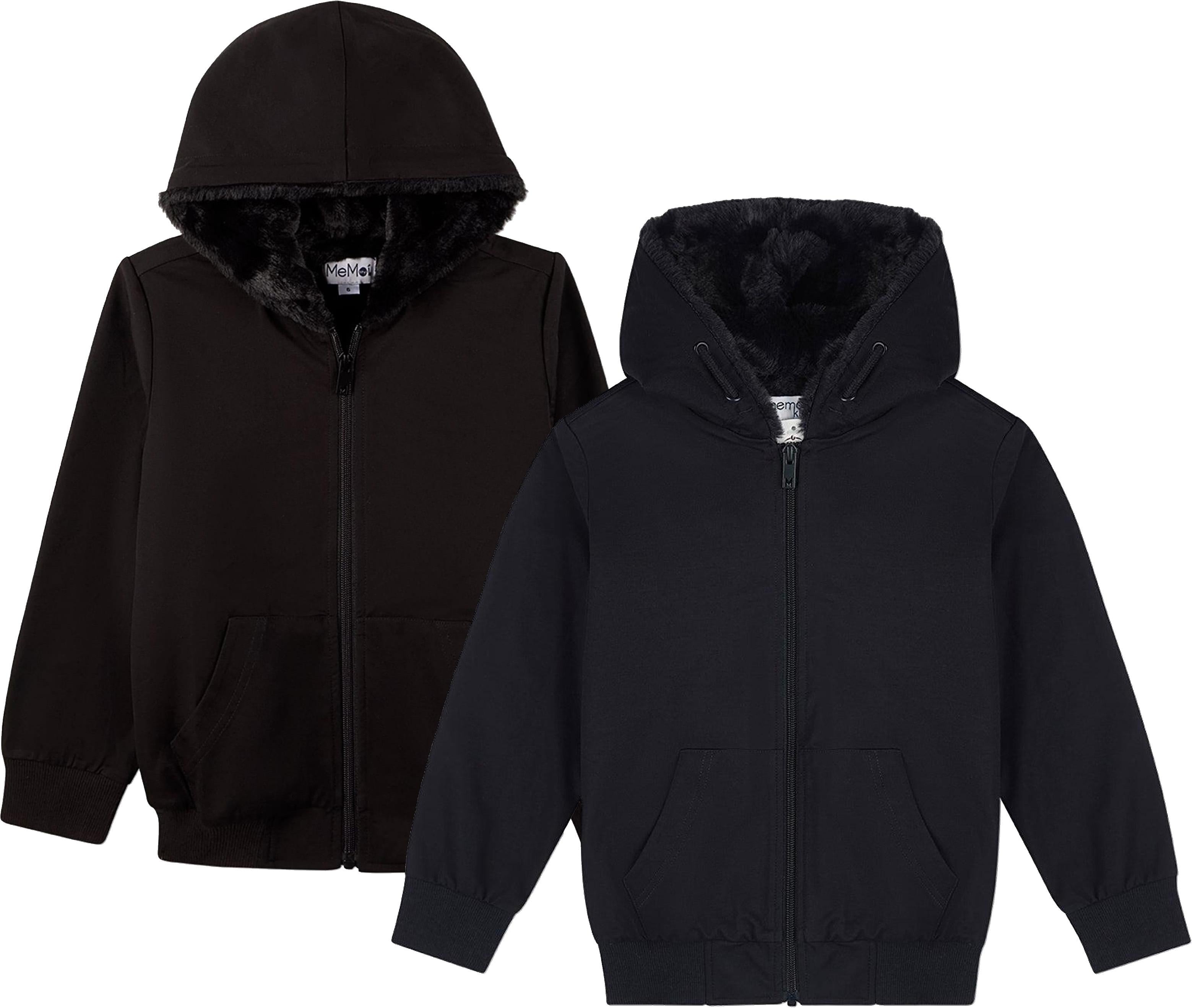 Memoi Boys Faux Fur Zip Up Hoodie - MBJ-005 – ShirtStop