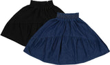 Teela Girls Smocked Denim Skirt - 23-310