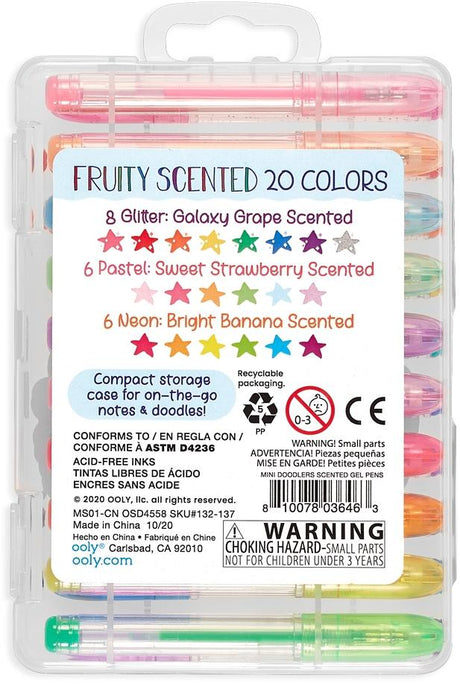 ooly Mini Doodlers Scented Gel Pen 20 Pack - 132-137