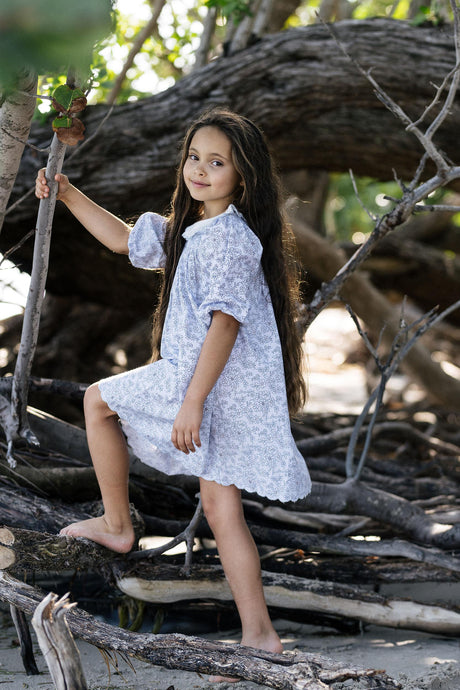 Analogie by Lil Legs Mountain Meadows Collection Girls 3/4 Sleeve Dress - MMDQ