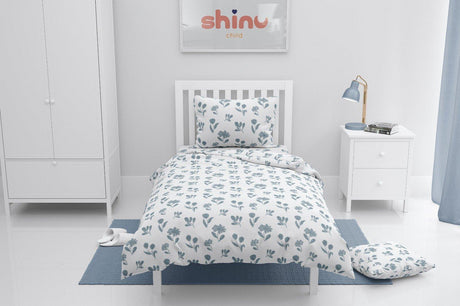 Shinu 4 Piece Cotton Linen Set - Floral