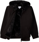Memoi Boys Girls Faux Fur Zip Up Hoodie - MBJ-005