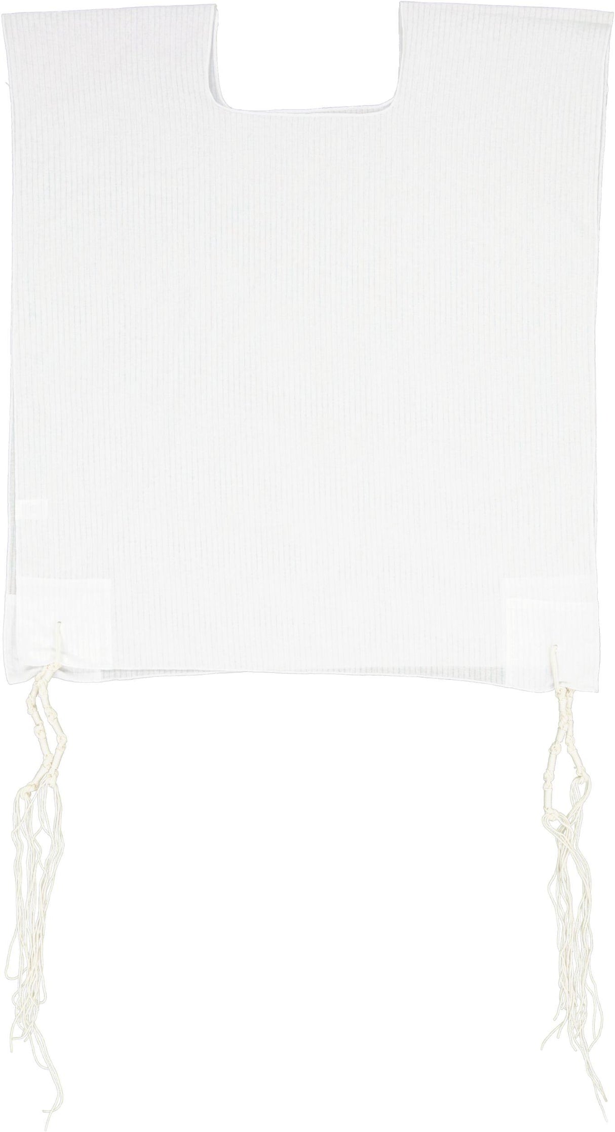 Keter Judaica Mens 100% Cotton Round-Neck Avodas Yad Thick Tzitzis with Ashkenaz Strings