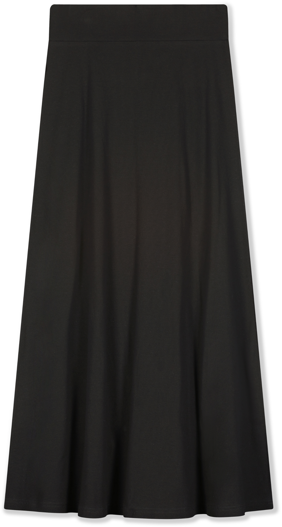 Three Bows Womens Ribbed Camp Maxi Skirt