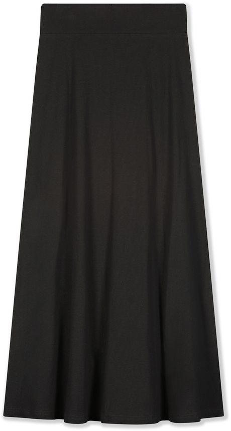 Three Bows Womens Ribbed Camp Maxi Skirt