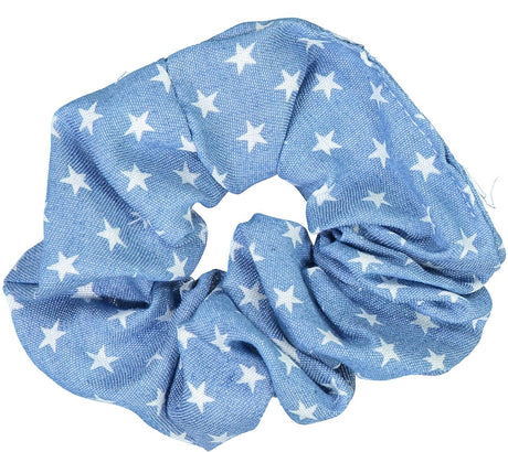 Keshet Denim White Star Scrunchy - SC46