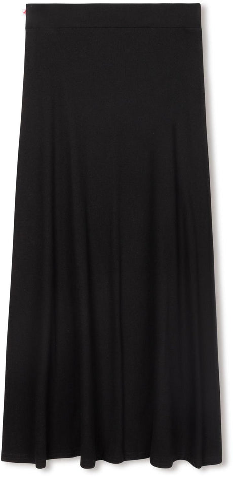Three Bows Girls Ribbed Camp Maxi Skirt