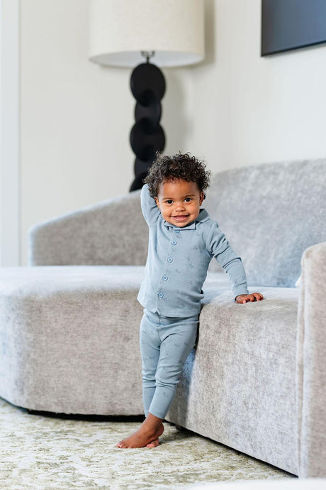 Pouf Boys Girls Printed Cotton Grandpa Pajamas