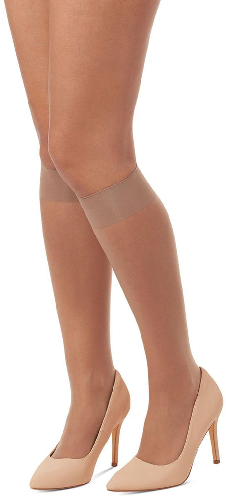 Melas Womens Matte Micro Sheer 10 Denier Knee High - AS-317