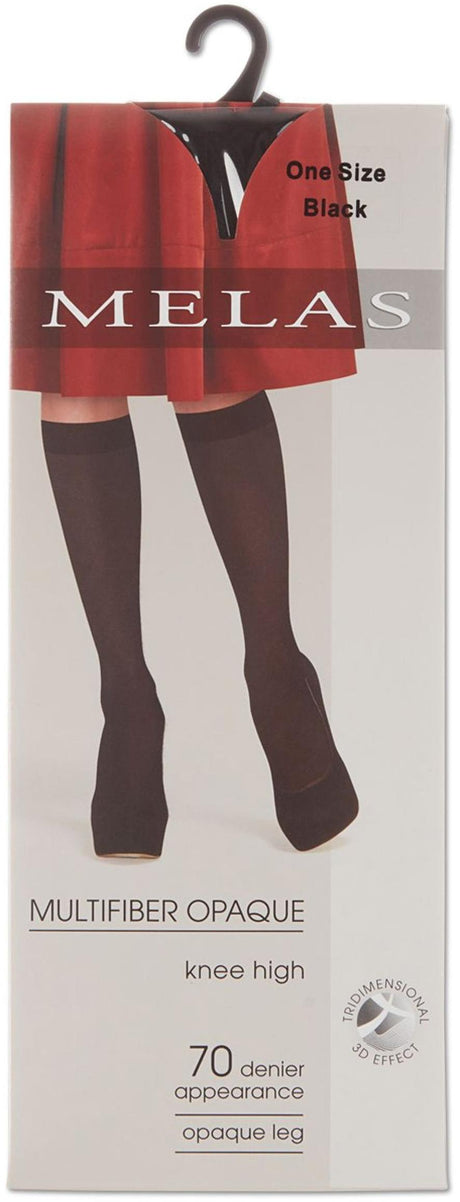 Melas Womens Multifiber Opaque 70 Denier Knee High - AT-339