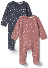 Fragile Baby Boys Girls Bird Print Cotton Stretchie - WB5CP7223