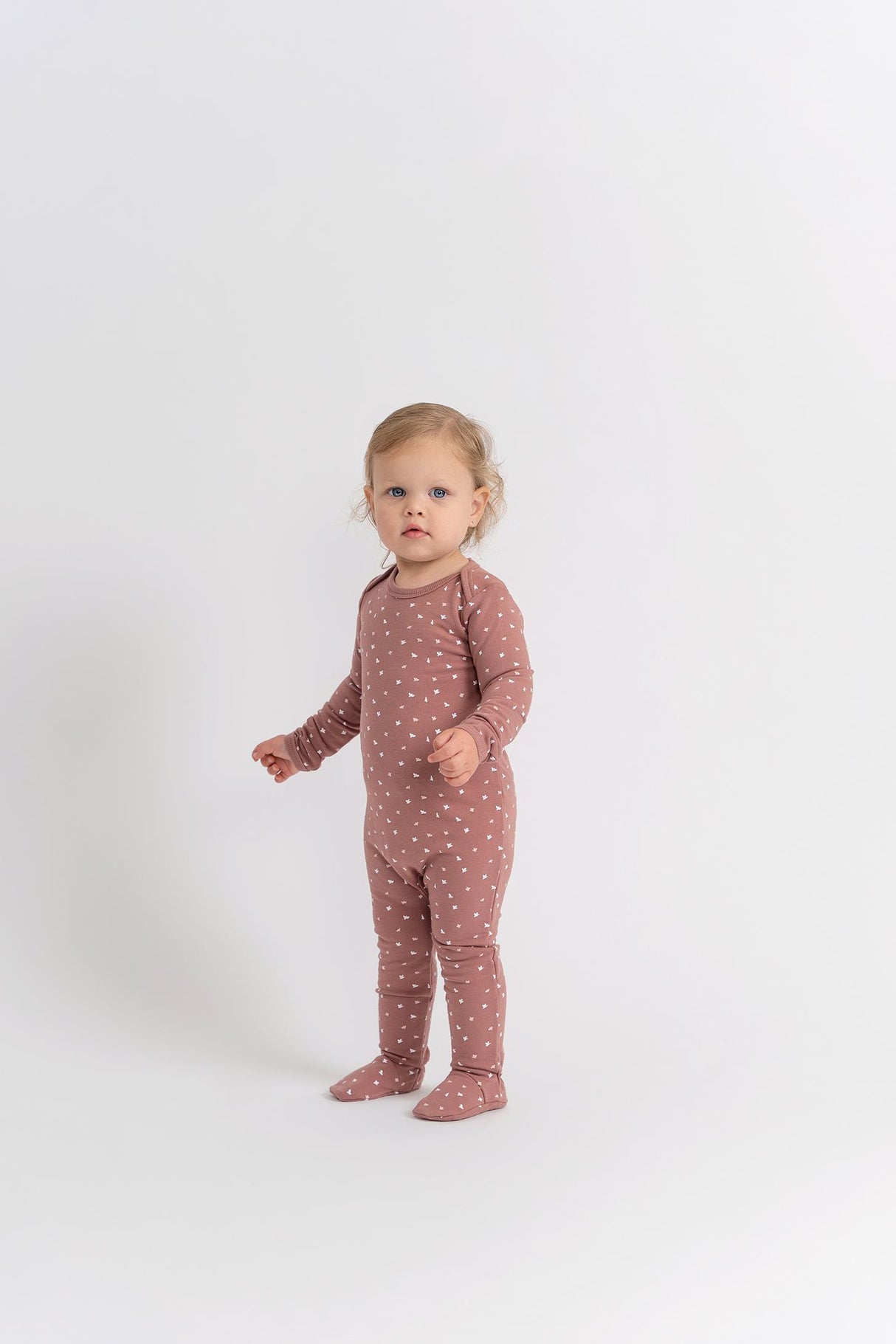 Fragile Baby Boys Girls Bird Print Cotton Stretchie - WB5CP7223