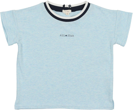 Lil Legs Blue Collection Boys Boxy Short Sleeve T-shirt Tee