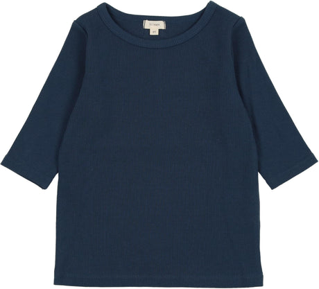 Lil Legs Blue Collection Girls 3/4 Sleeve T-shirt Tee