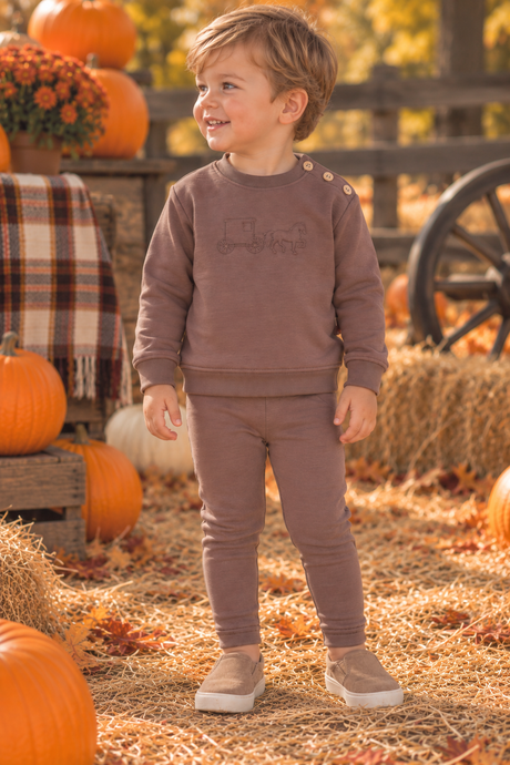 Chambray Baby Boys Ranch Outfit - AW122