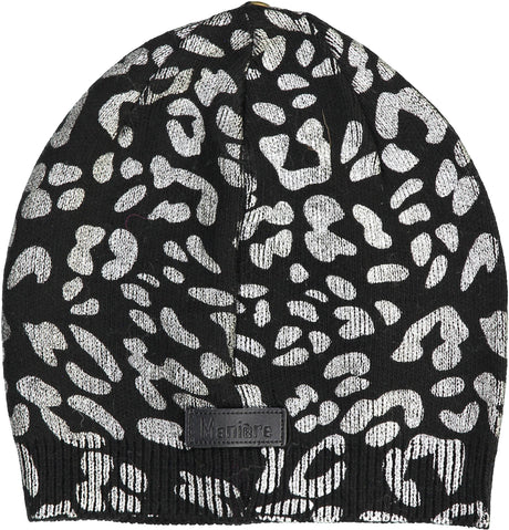 Maniere Girls Foil Leopard Hat with Snap for Pompom - RFH190