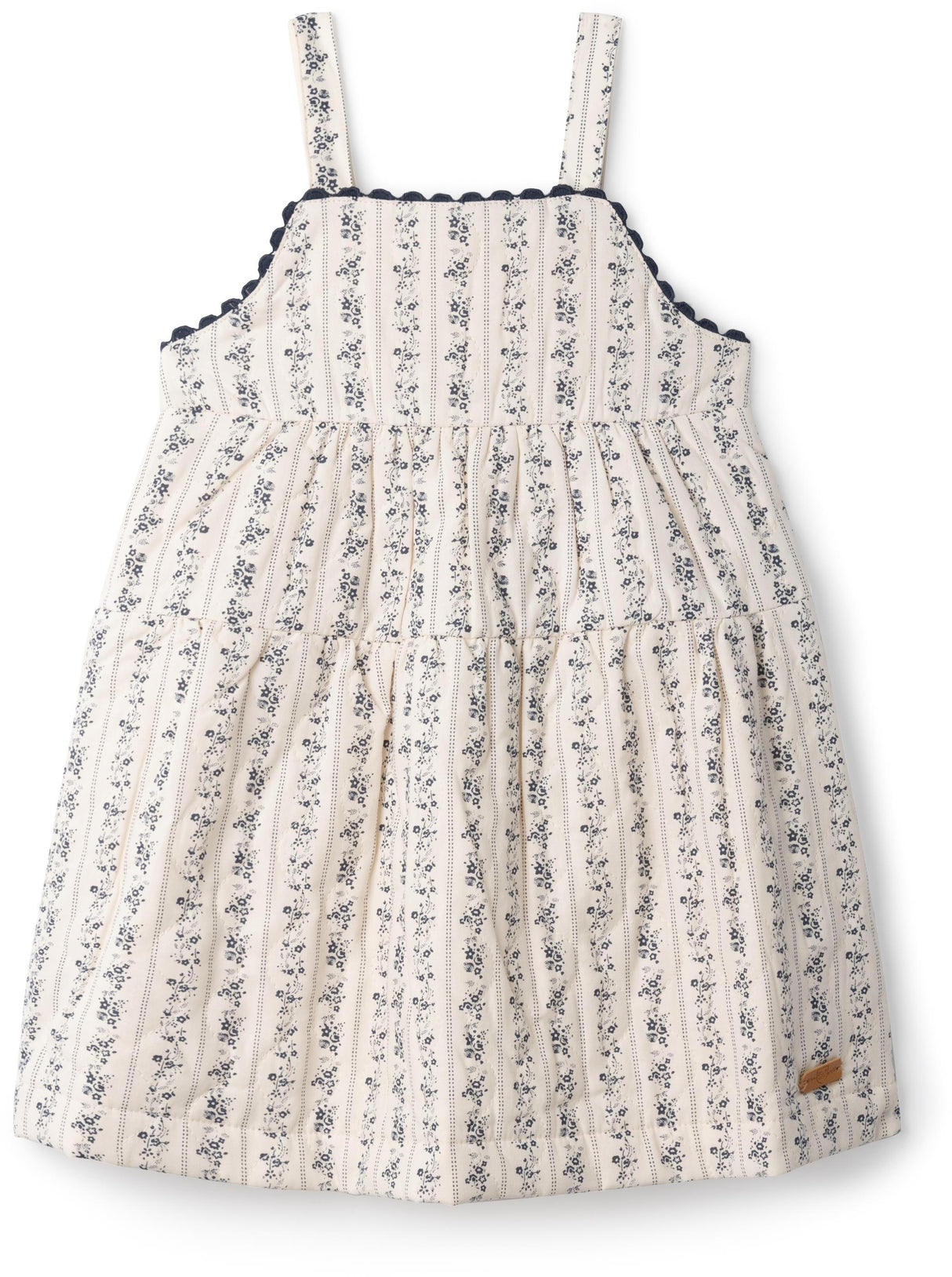 Charlotte & George Girls Stripe Floral Quilted Jumper - WB5CP7246J