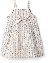 Charlotte & George Girls Stripe Floral Quilted Jumper - WB5CP7246J