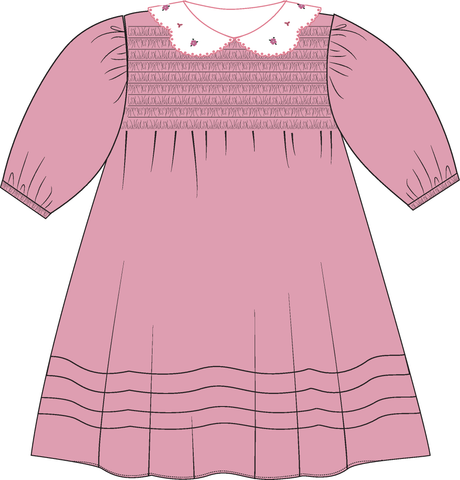 Analogie by Lil Legs Downtown Collection Girls 3/4 Sleeve Dress - DDRS