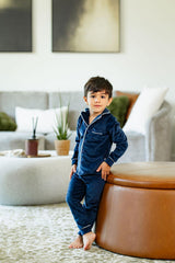 Pouf Boys Girls Velour Grandpa Pajamas