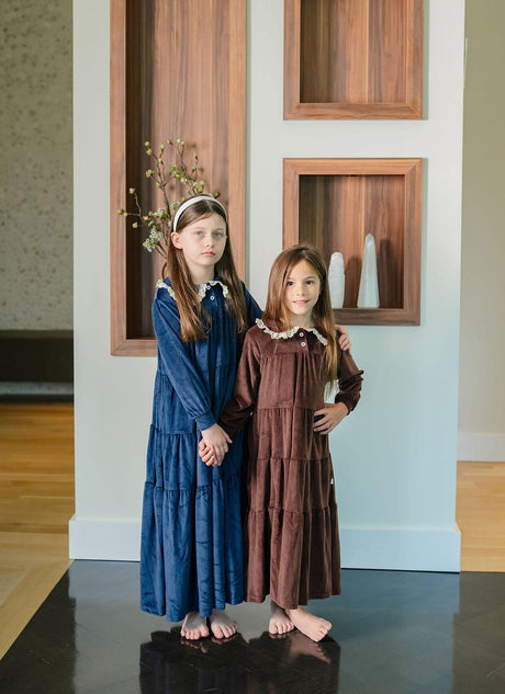 Pouf Girls Velour Maxi Robe