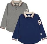 Analogie by Lil Legs Limited Capsule Collection Boys Long Sleeve Polo Shirt - AF26T729