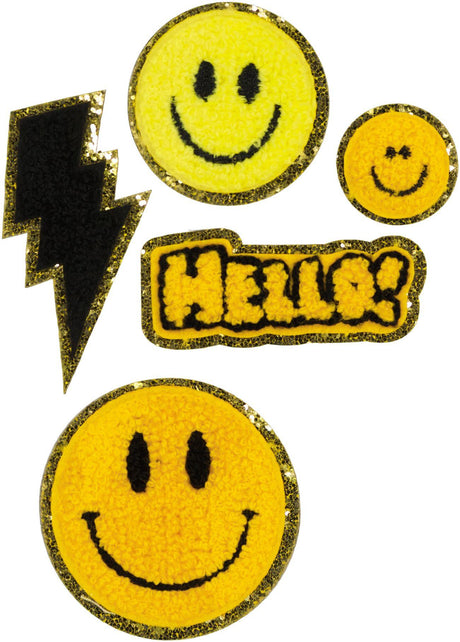 Bari Lynn Adhesive Patch 5 Pack - RPATCHPCK SMILEY