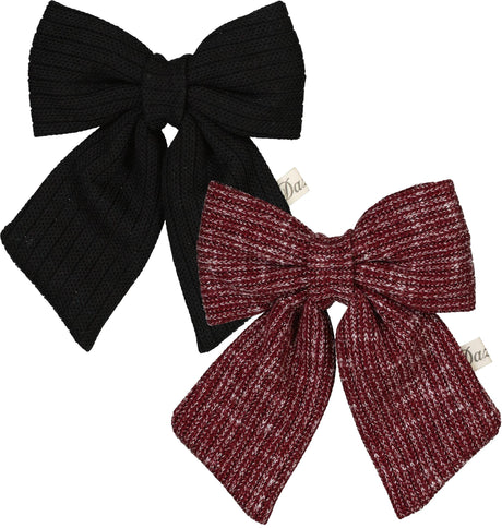 Dazzle Girls Ribbed Bow Hair Clip - 713