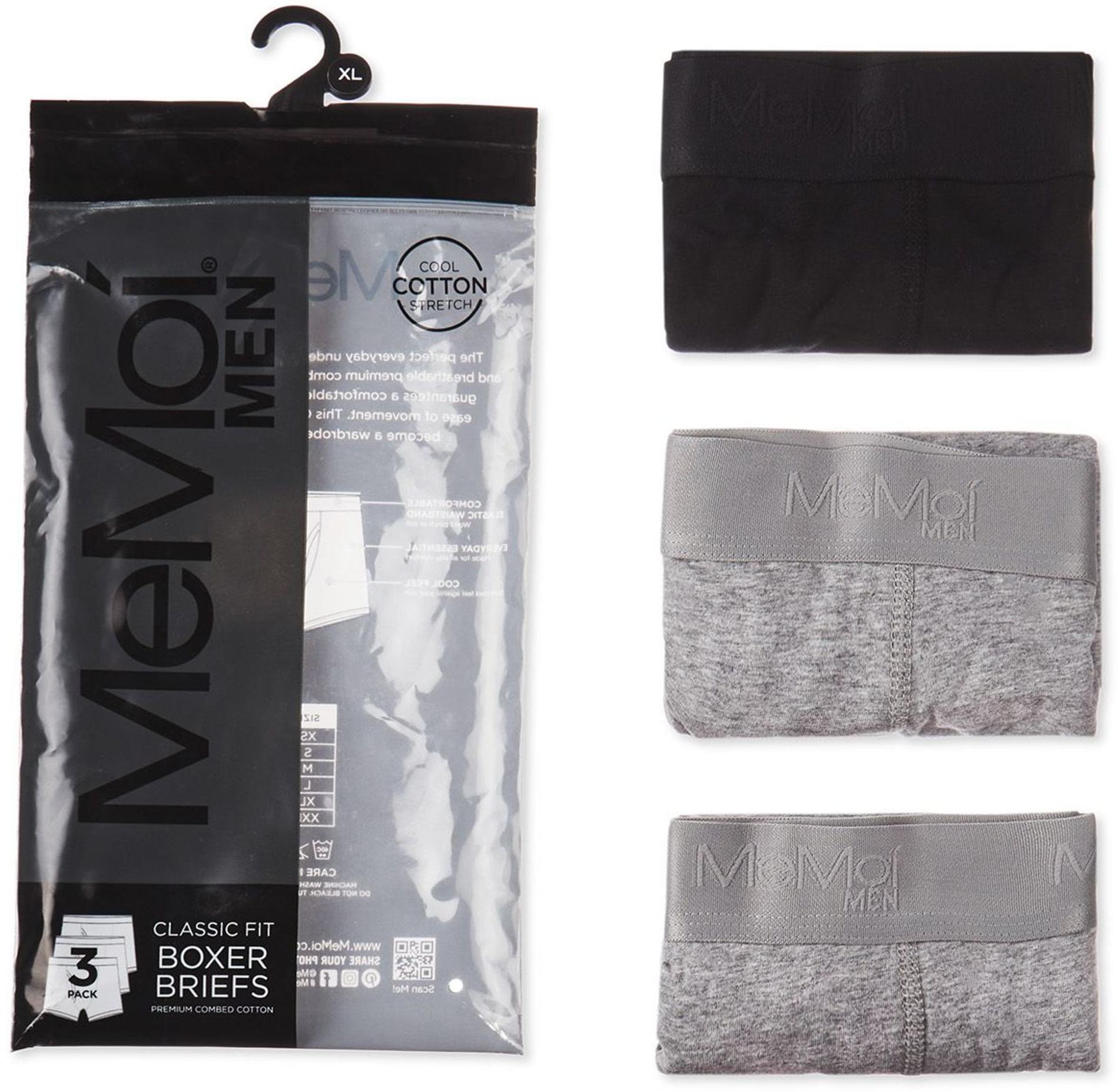 Memoi Mens Boxer Briefs 3 Pack - MU-8400 – ShirtStop