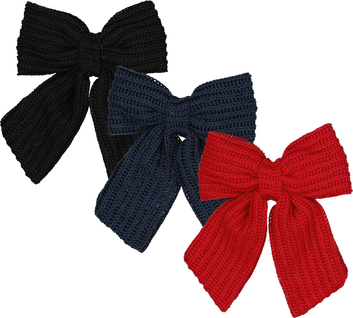 Dazzle Girls Knitted Sweater Bow Hair Clip - 701