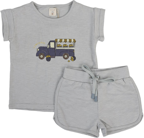 Analogie by Lil Legs Lil People Collection Baby Boys Toddler Lemon Outfit Set - LPLTSB