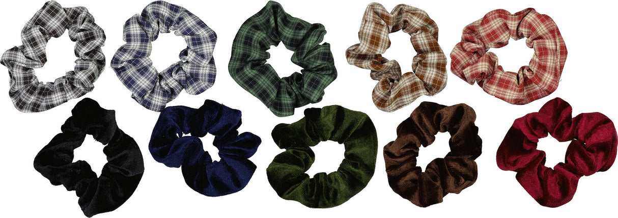 Melody Velvet & Plaid Scrunchy 2 Pack - LRNRNHS19