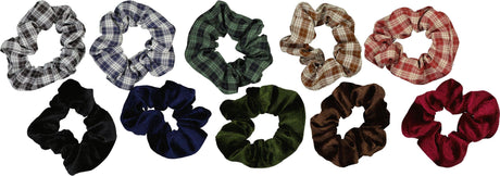 Melody Velvet & Plaid Scrunchy 2 Pack - LRNRNHS19