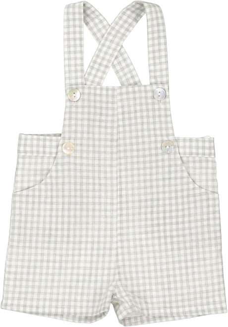 Elle & Boo Boys Gingham Overall - SB3CP4785BB