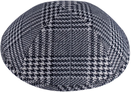 iKippah Boys Houndstooth Plaid Yarmulka