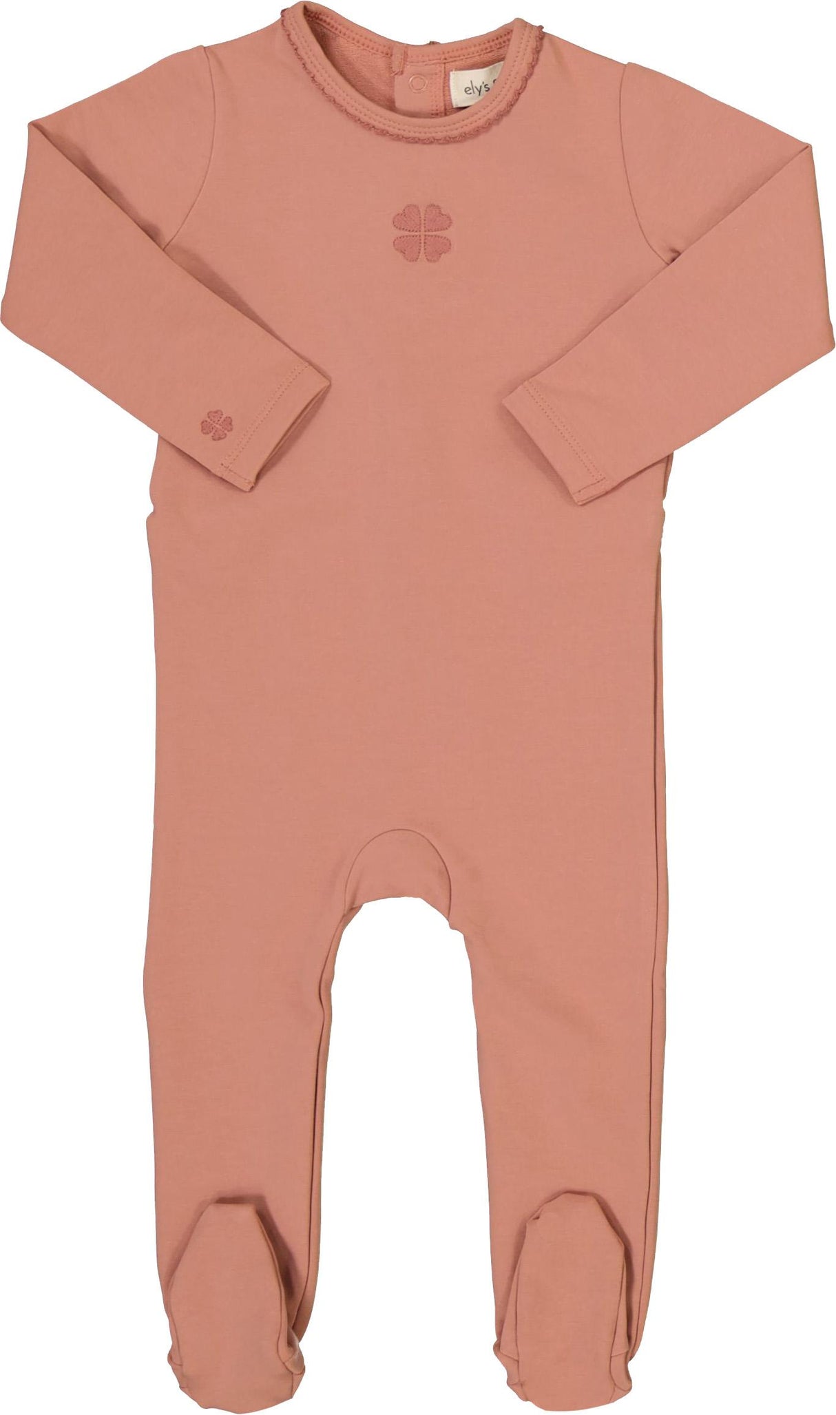 Ely's & Co Baby Girls Clover Cotton Footie - AW26-0059