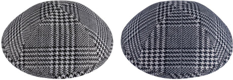 iKippah Boys Houndstooth Plaid Yarmulka