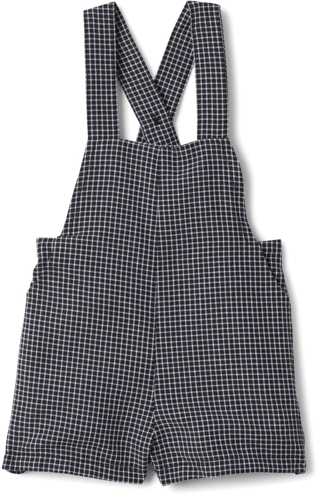 Space Gray Boys Checked Overall - WB5CY2758O