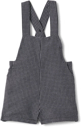 Space Gray Boys Checked Overall - WB5CY2758O