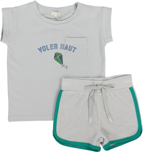 Analogie by Lil Legs Lil People Collection Baby Boys Kite Outfit Set - LPKST